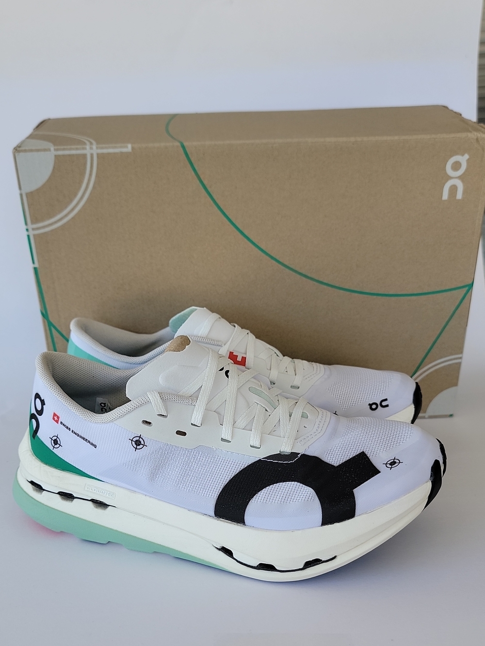 On Cloudboom Echo 3 Women's Running Sneakers White/Mint